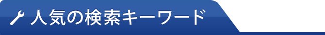 人気の検索ワード