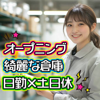 〈オープニング・桑名〉綺麗な倉庫で日用雑貨のピッキング