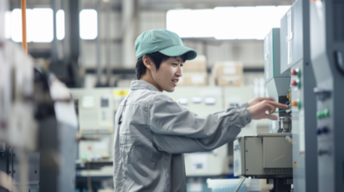 アルミ製自動車部品の製造補助作業