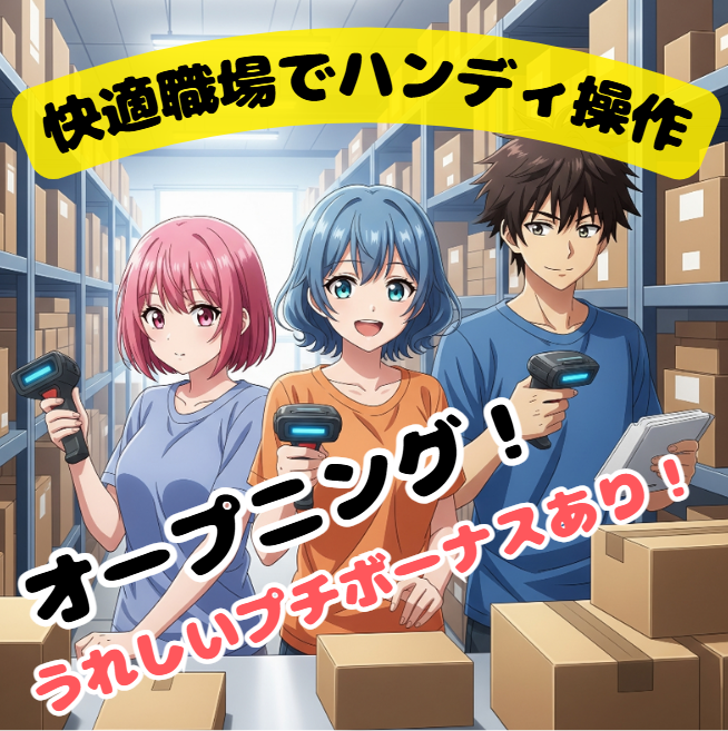 オープニング♪ 機械用小物部品のピッキング